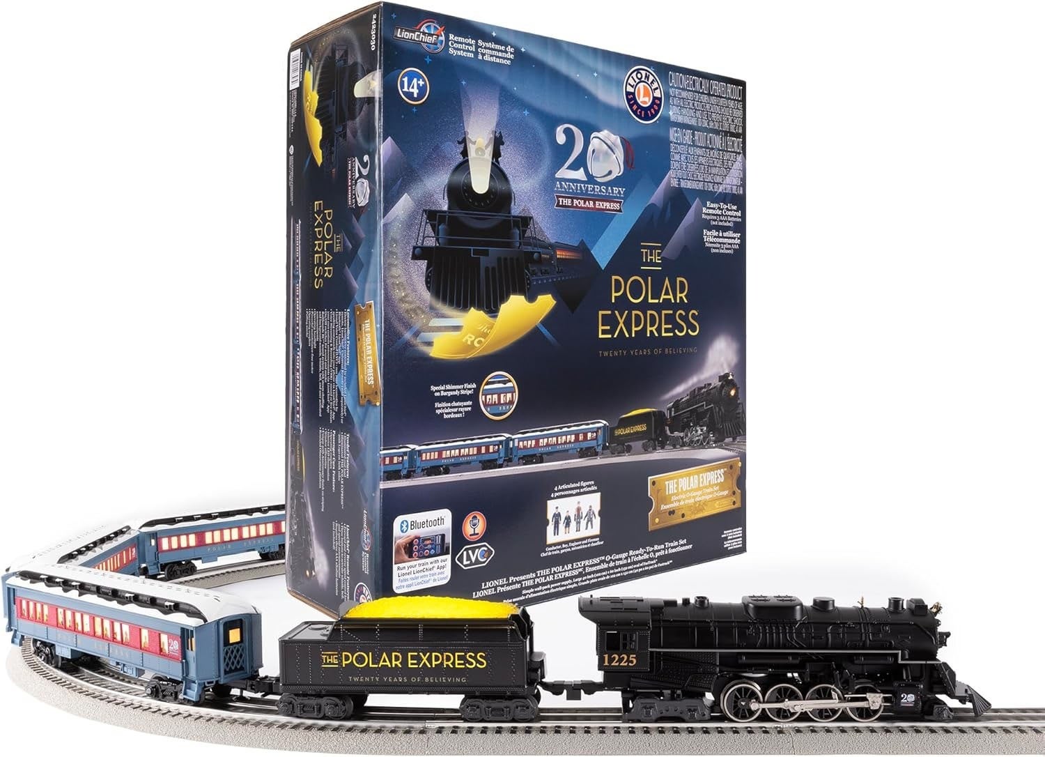Lionel 2423030 O The Polar Express 20th Anniversary Lionchief Bluetooth Train Set